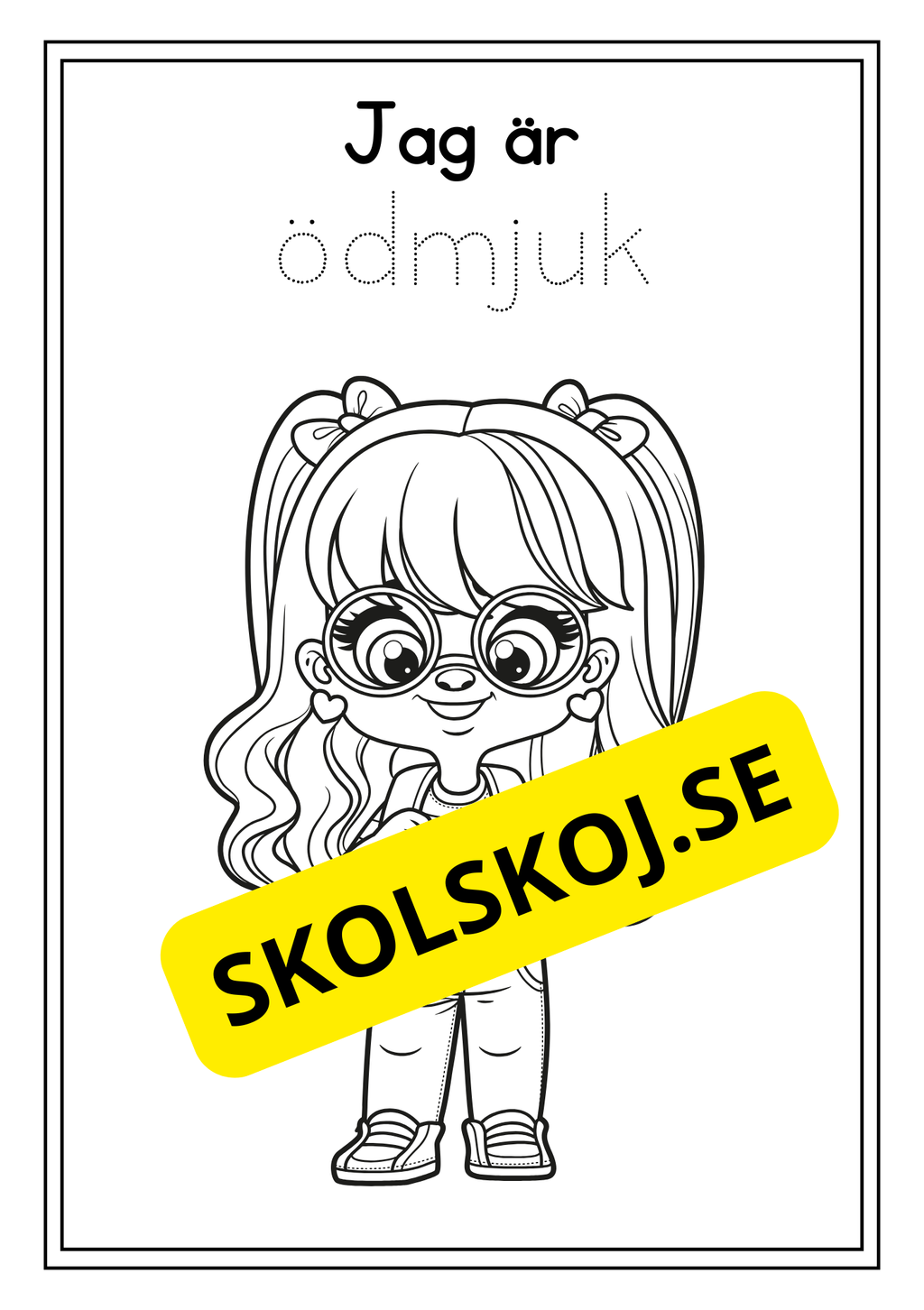 Skolbarn - Målarbok