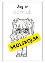 Skolbarn - Målarbok