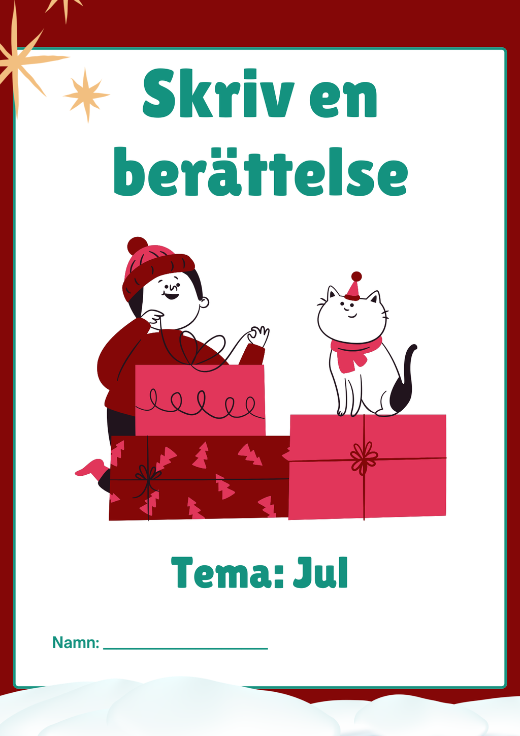 Skriv berättelser - Tema jul