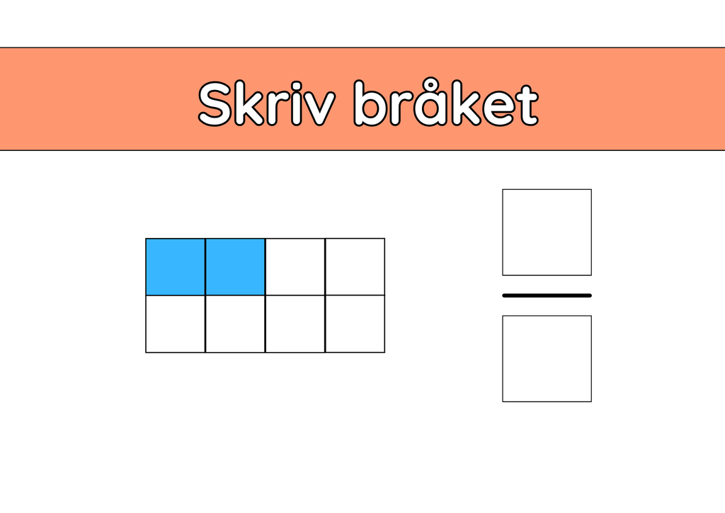 Skriv bråket - Häfte
