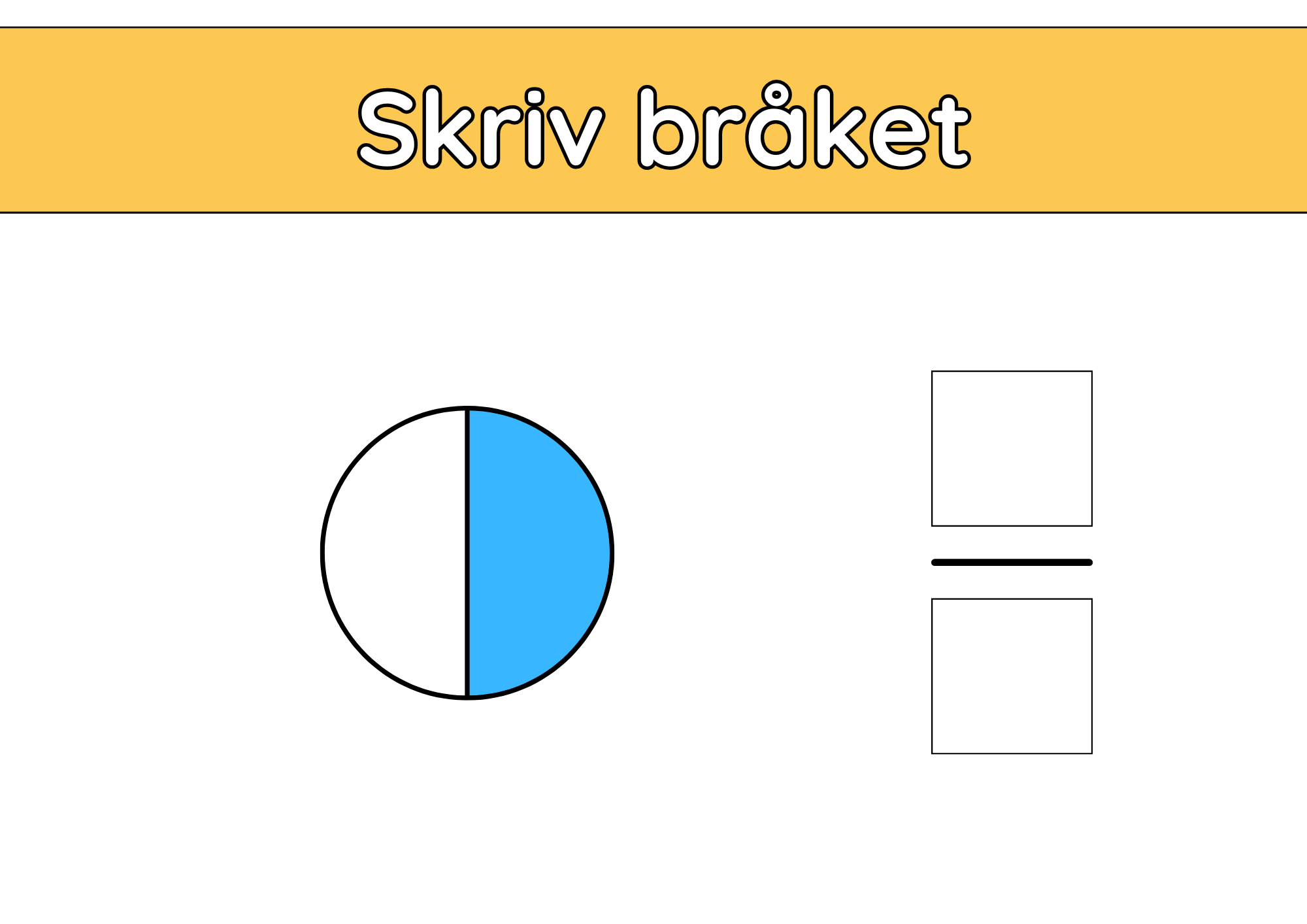 Skriv bråket - Häfte