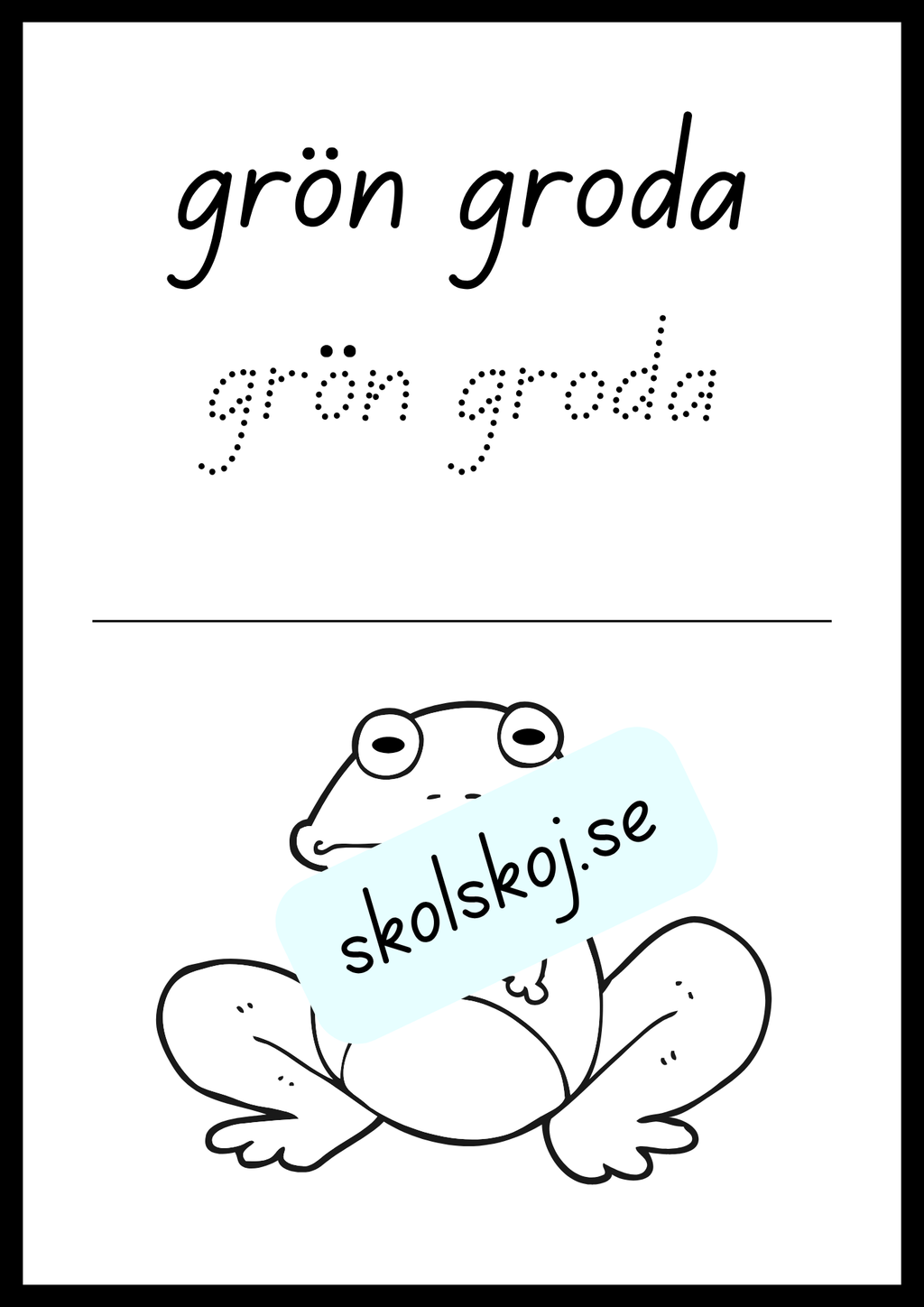 Skriv och färglägg