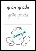 Skriv och färglägg