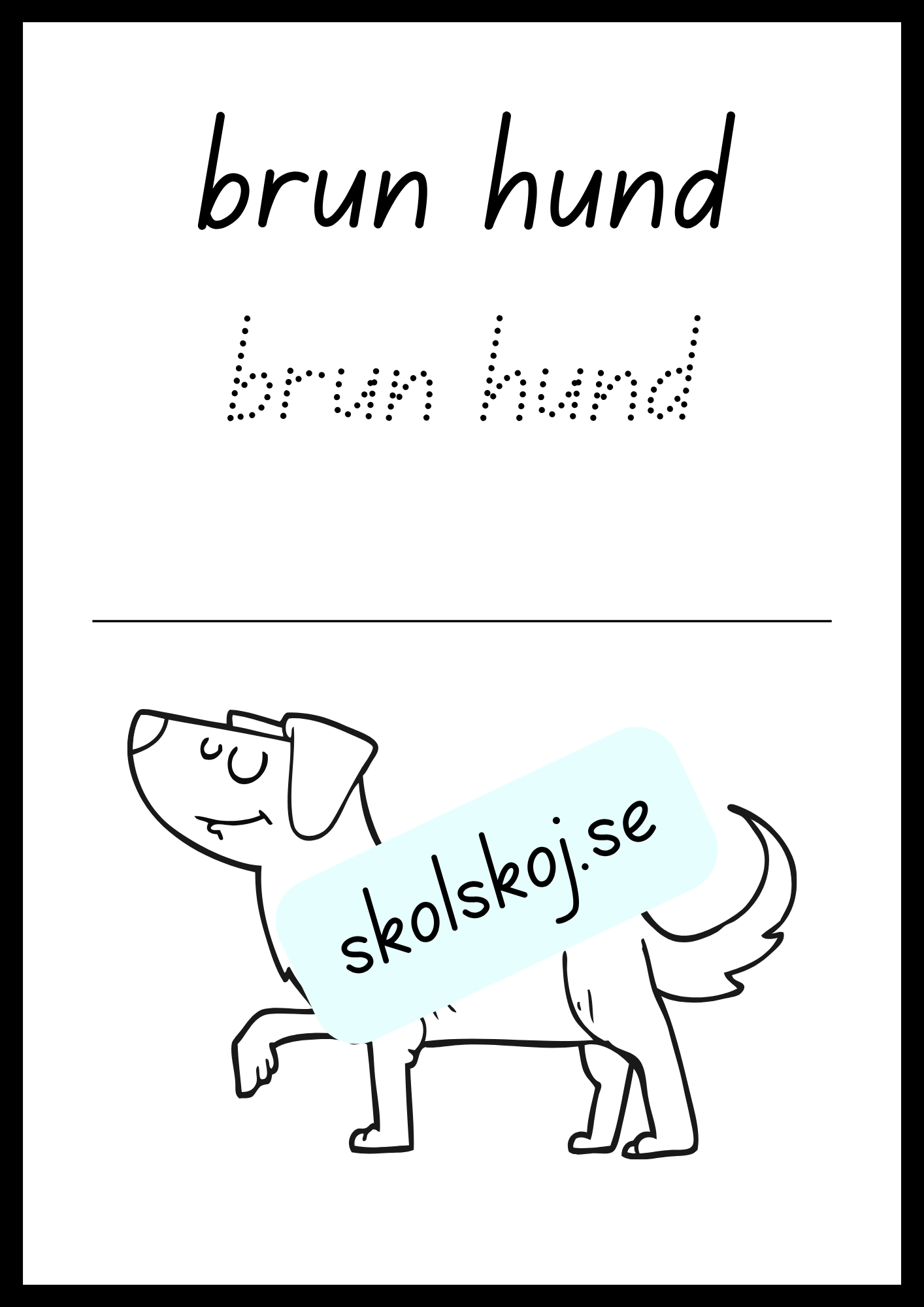 Skriv och färglägg
