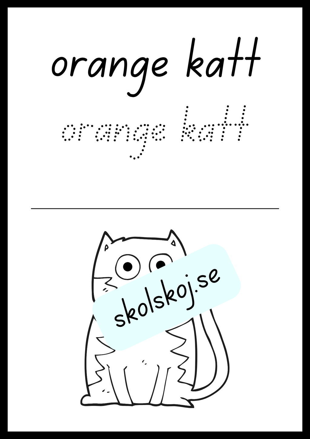 Skriv och färglägg