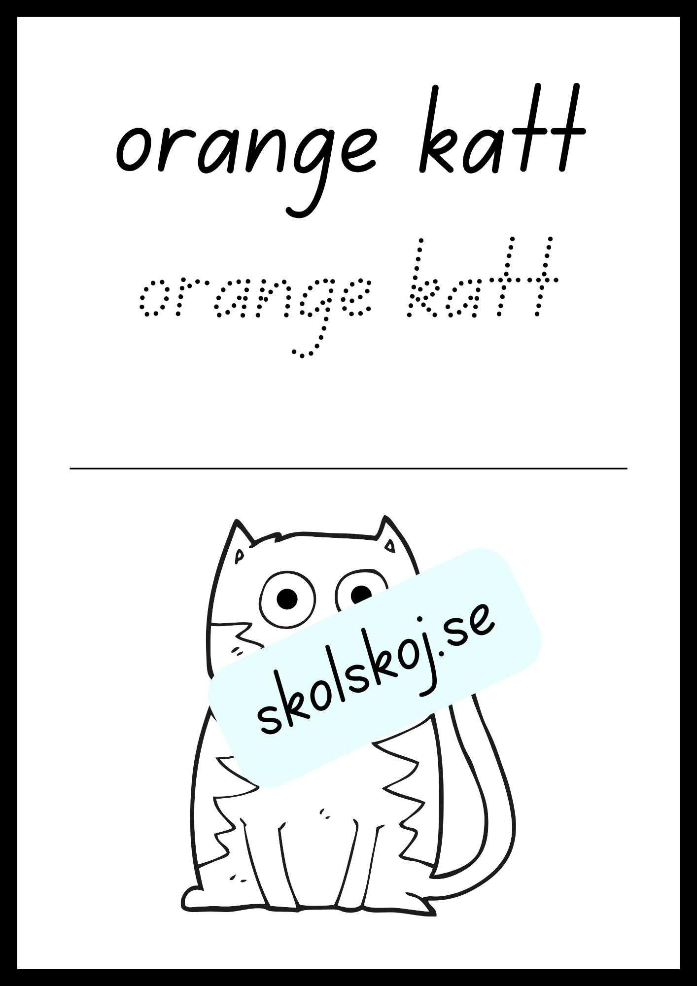 Skriv och färglägg
