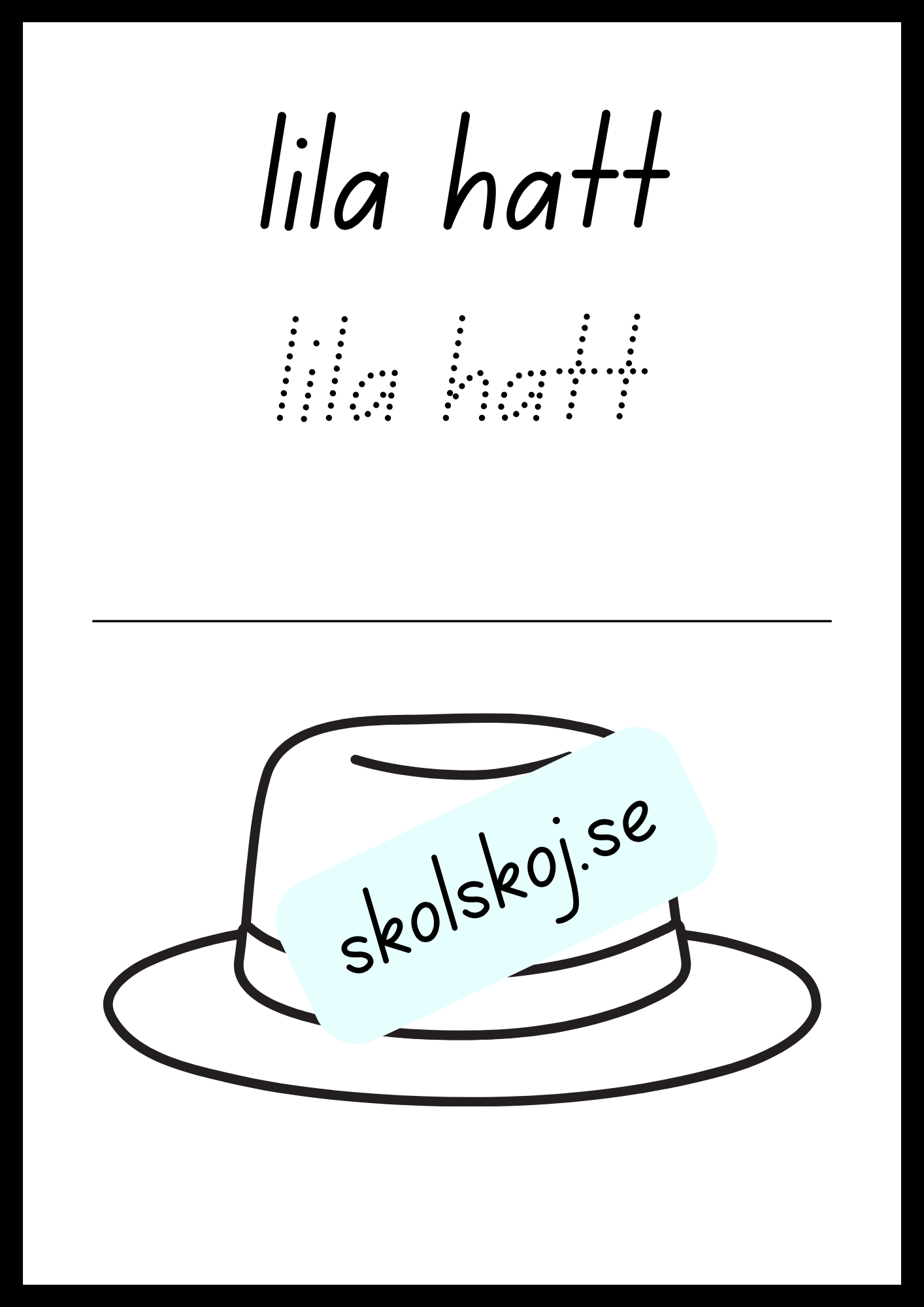 Skriv och färglägg