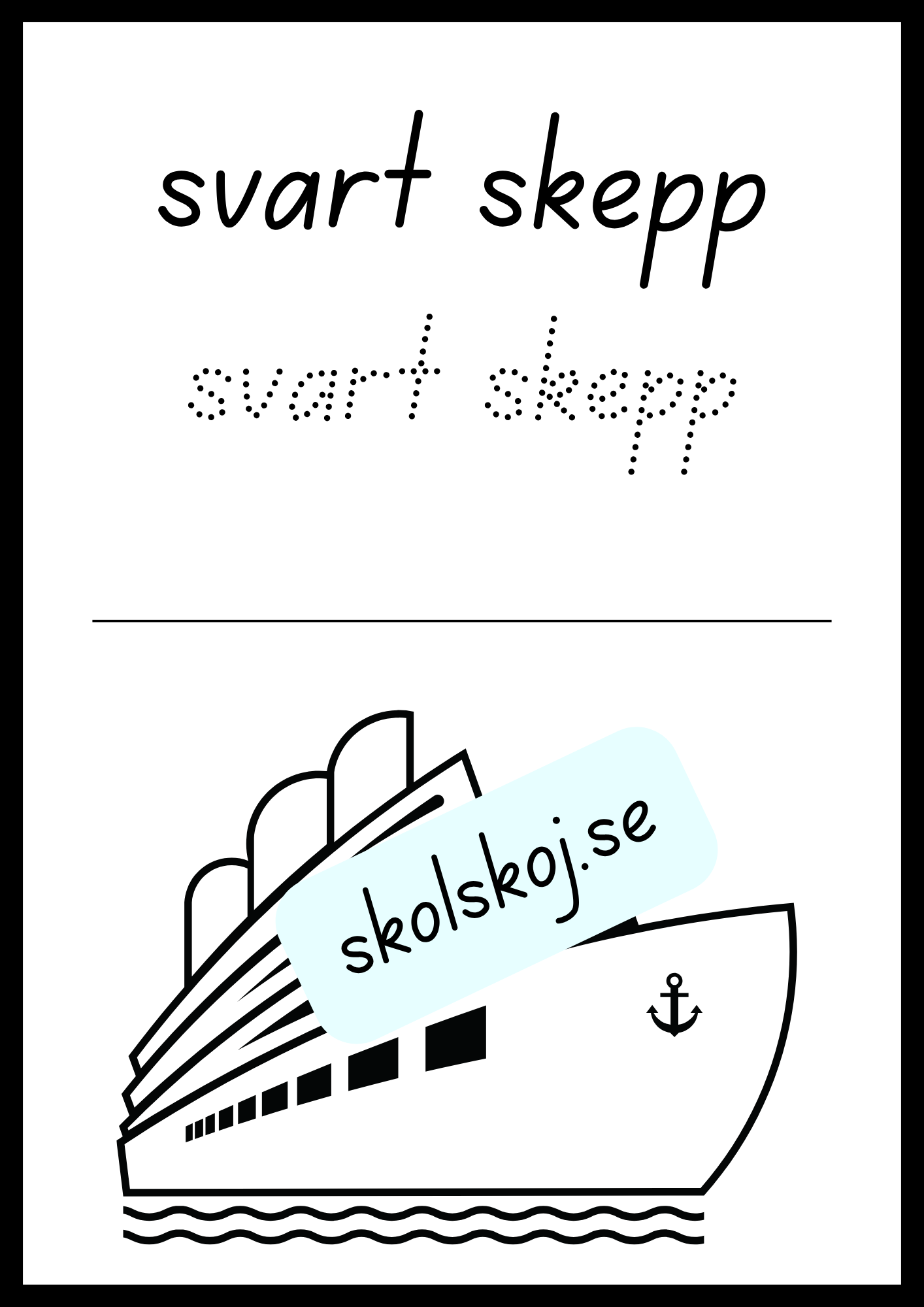 Skriv och färglägg
