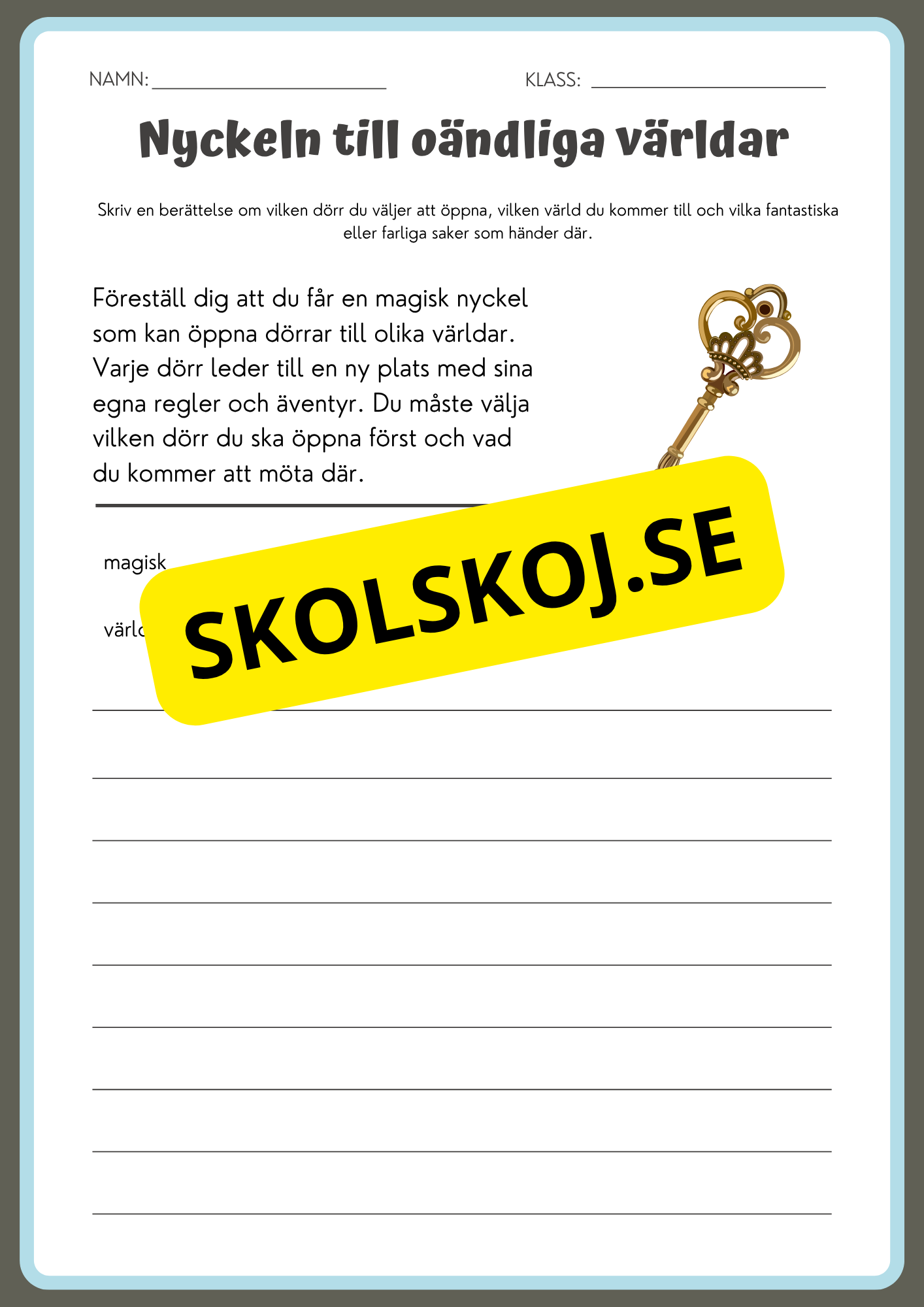 Skrivuppgifter - Häfte