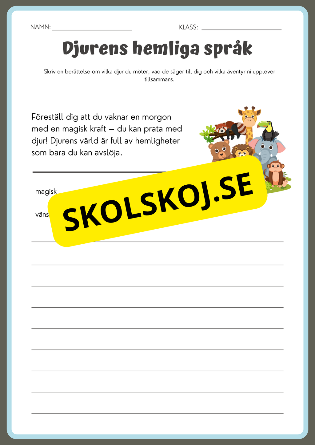 Skrivuppgifter - Häfte