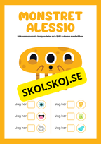 Små monster räkna kroppsdelar