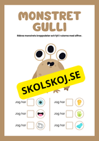 Små monster räkna kroppsdelar