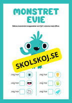 Små monster räkna kroppsdelar