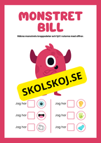 Små monster räkna kroppsdelar