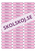 Små namnlappar - Redigerbara i PowerPoint