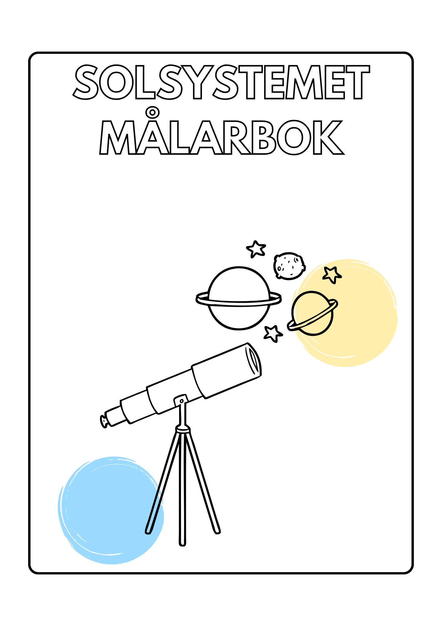 Solsystemet - Målarbok