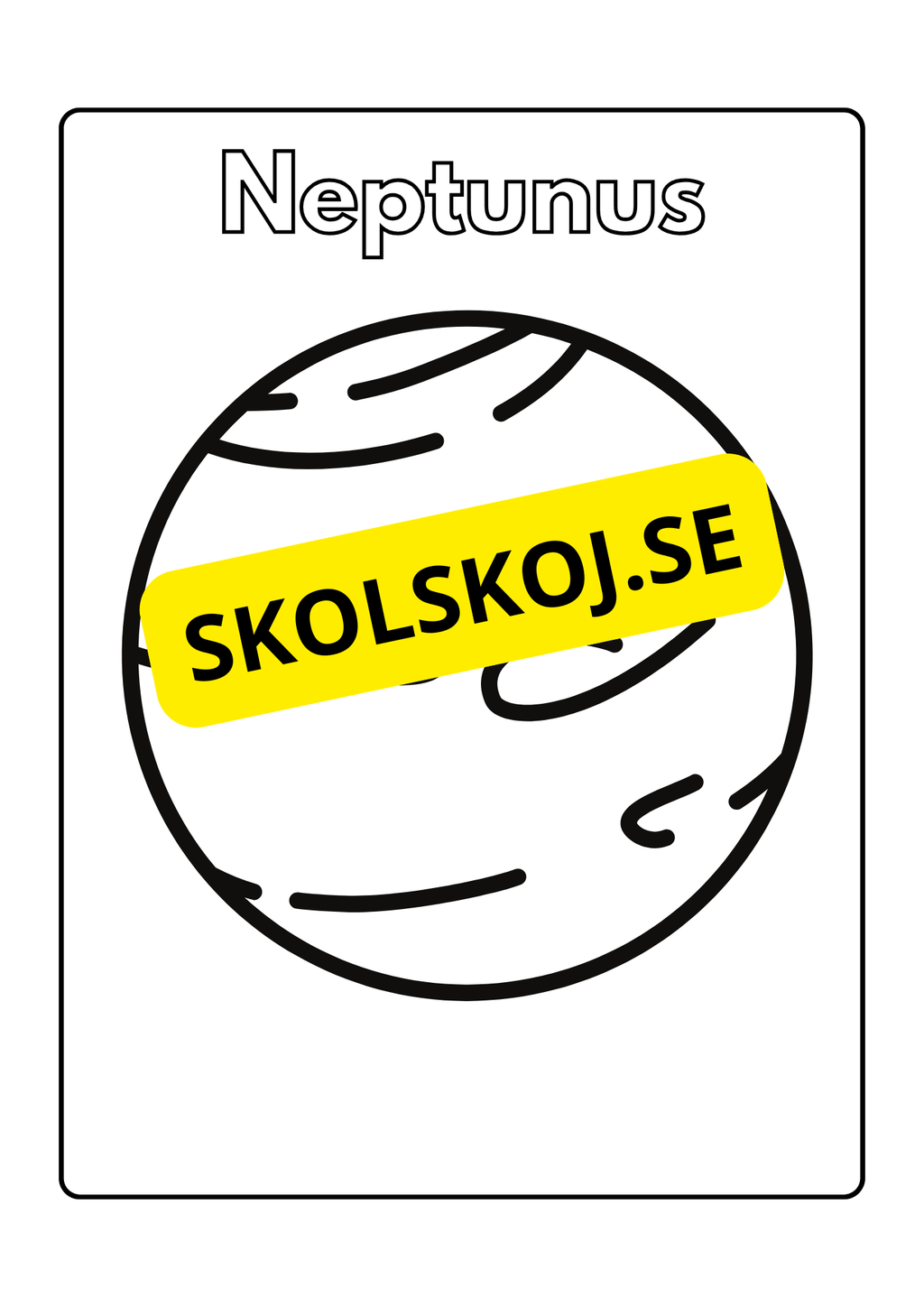 Solsystemet - Målarbok