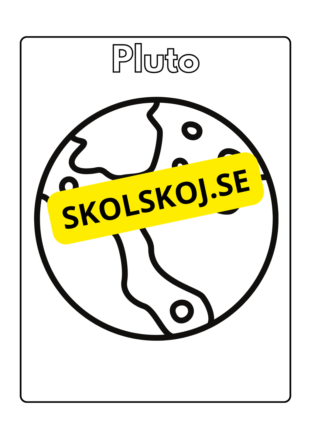 Solsystemet - Målarbok