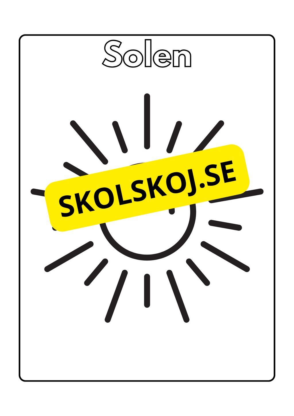 Solsystemet - Målarbok