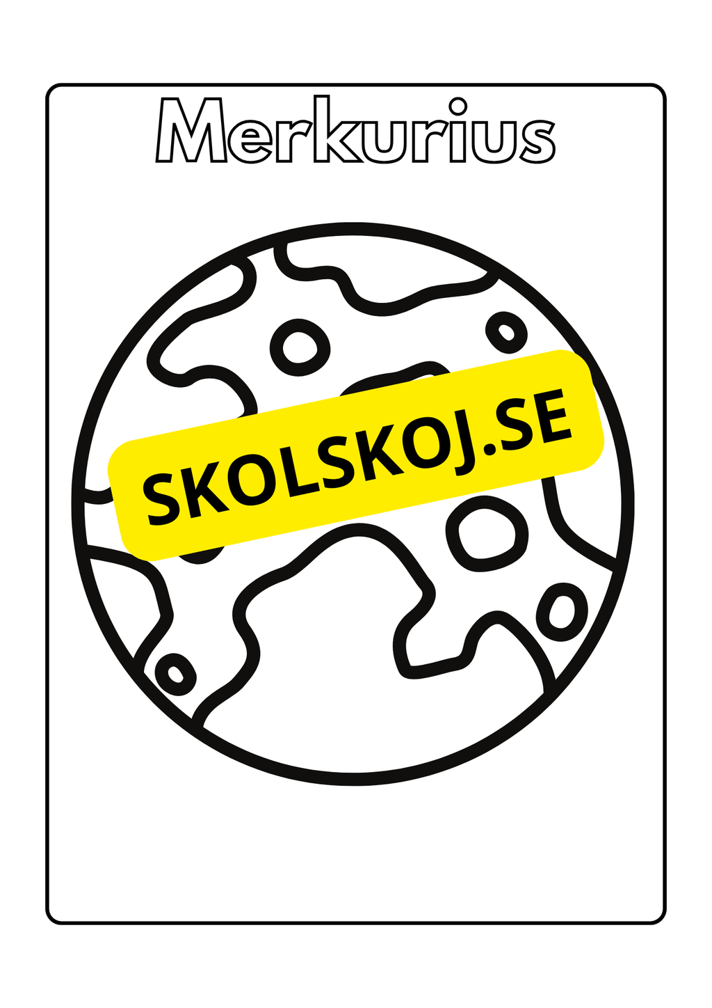 Solsystemet - Målarbok