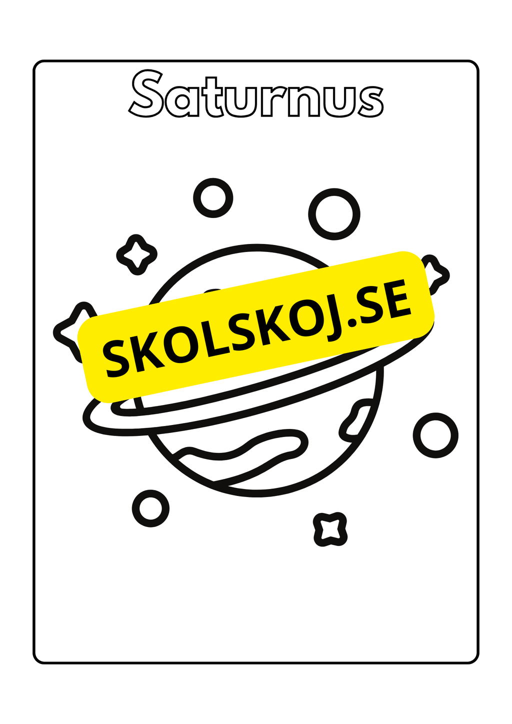 Solsystemet - Målarbok