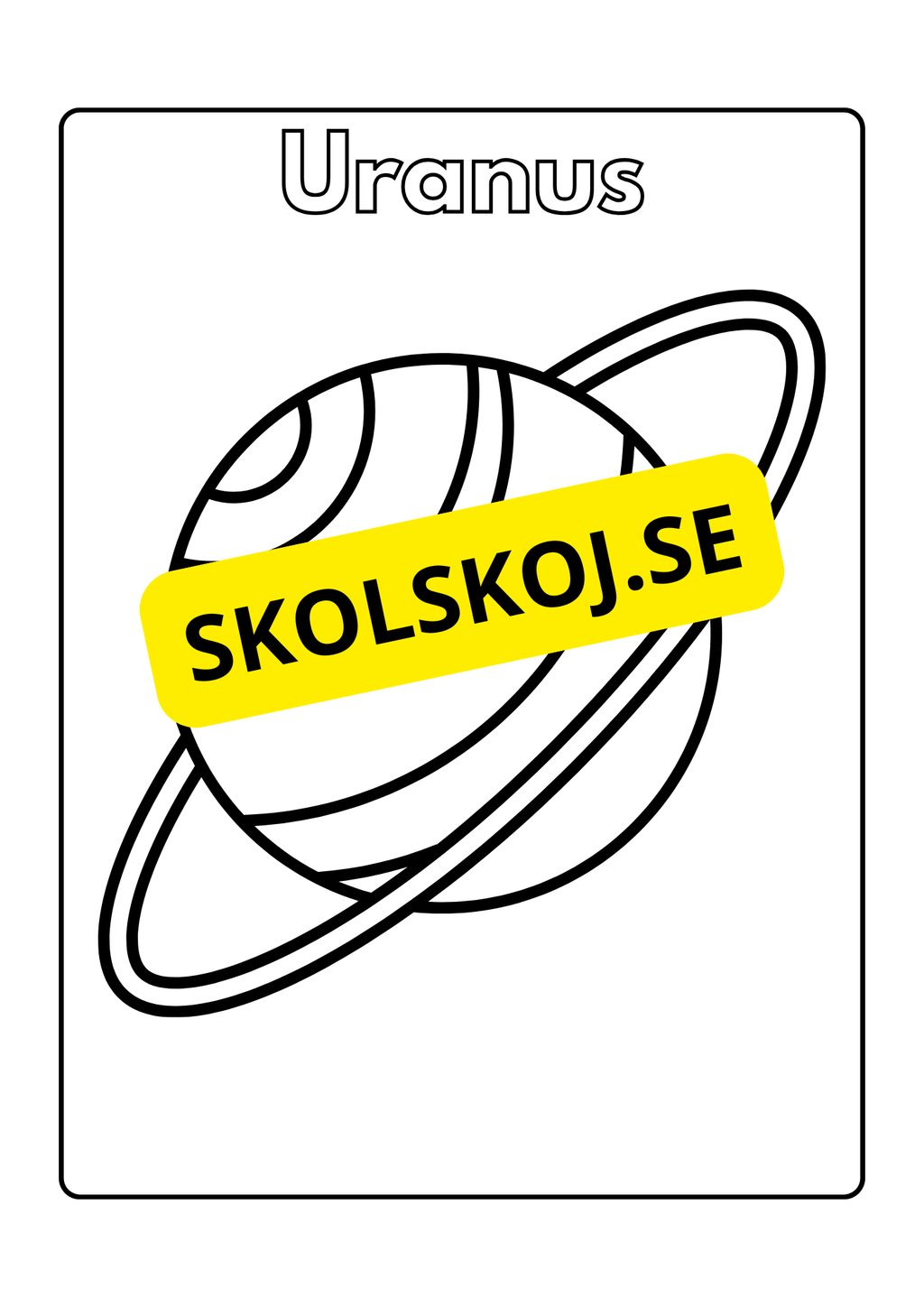 Solsystemet - Målarbok