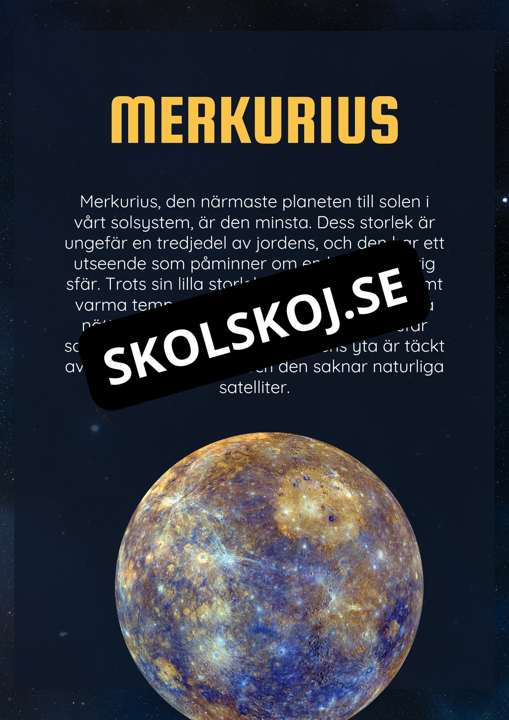 Solsystemet kort fakta och frågor