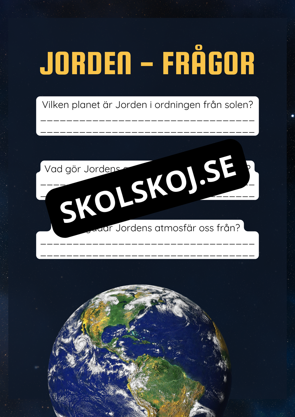 Solsystemet kort fakta och frågor