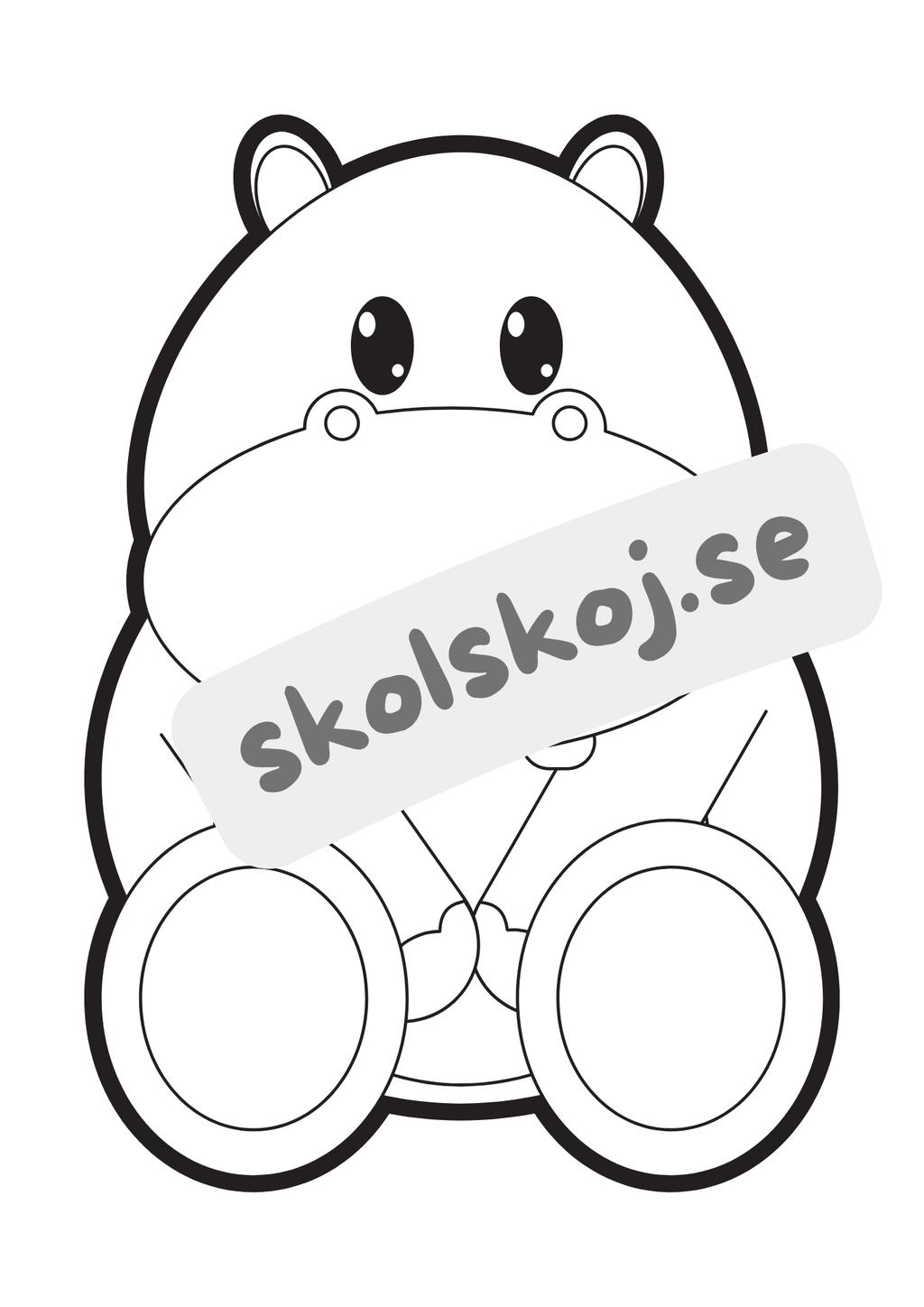 Söta djur - Målarbok