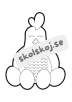 Söta djur - Målarbok