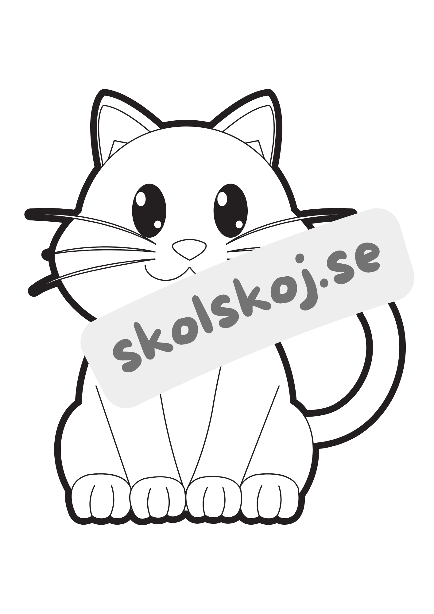 Söta djur - Målarbok