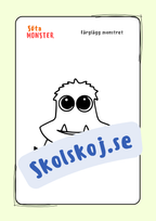 Söta monster - Målarbok (30 sidor)