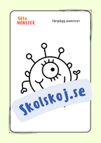 Söta monster - Målarbok (30 sidor)