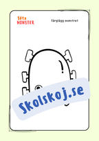 Söta monster - Målarbok (30 sidor)