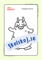 Söta monster - Målarbok (30 sidor)