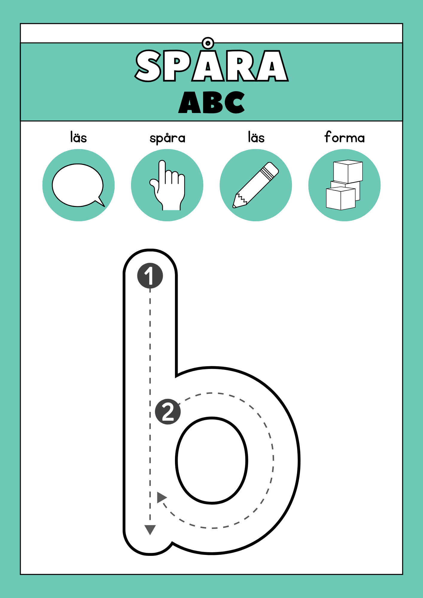 Spåra abc - Gemener