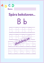 Spåra bokstäver - Alfabetet