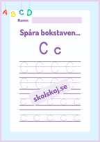 Spåra bokstäver - Alfabetet