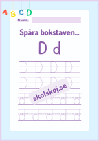 Spåra bokstäver - Alfabetet