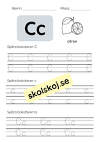 Spåra bokstäver - Hela alfabetet