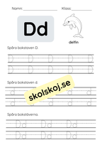 Spåra bokstäver - Hela alfabetet