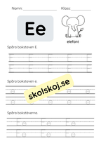 Spåra bokstäver - Hela alfabetet