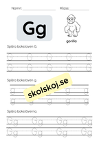 Spåra bokstäver - Hela alfabetet