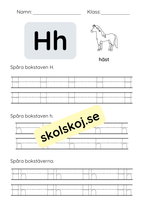 Spåra bokstäver - Hela alfabetet