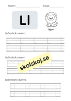 Spåra bokstäver - Hela alfabetet