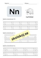 Spåra bokstäver - Hela alfabetet