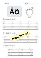 Spåra bokstäver - Hela alfabetet