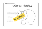 Spåra och färglägg - Tema djur