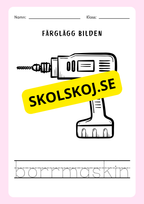 Spåra orden och färglägg bilderna - Häfte