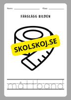 Spåra orden och färglägg bilderna - Häfte